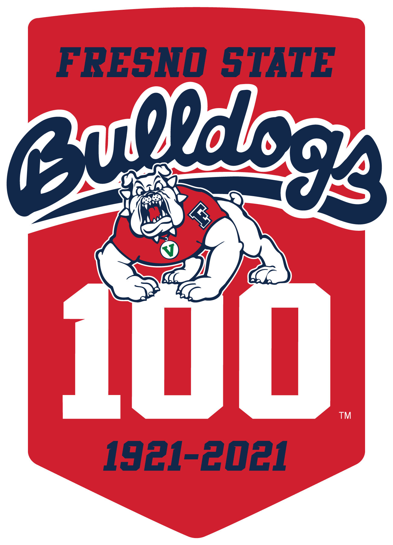 Fresno State Athletics Centennial primary logo