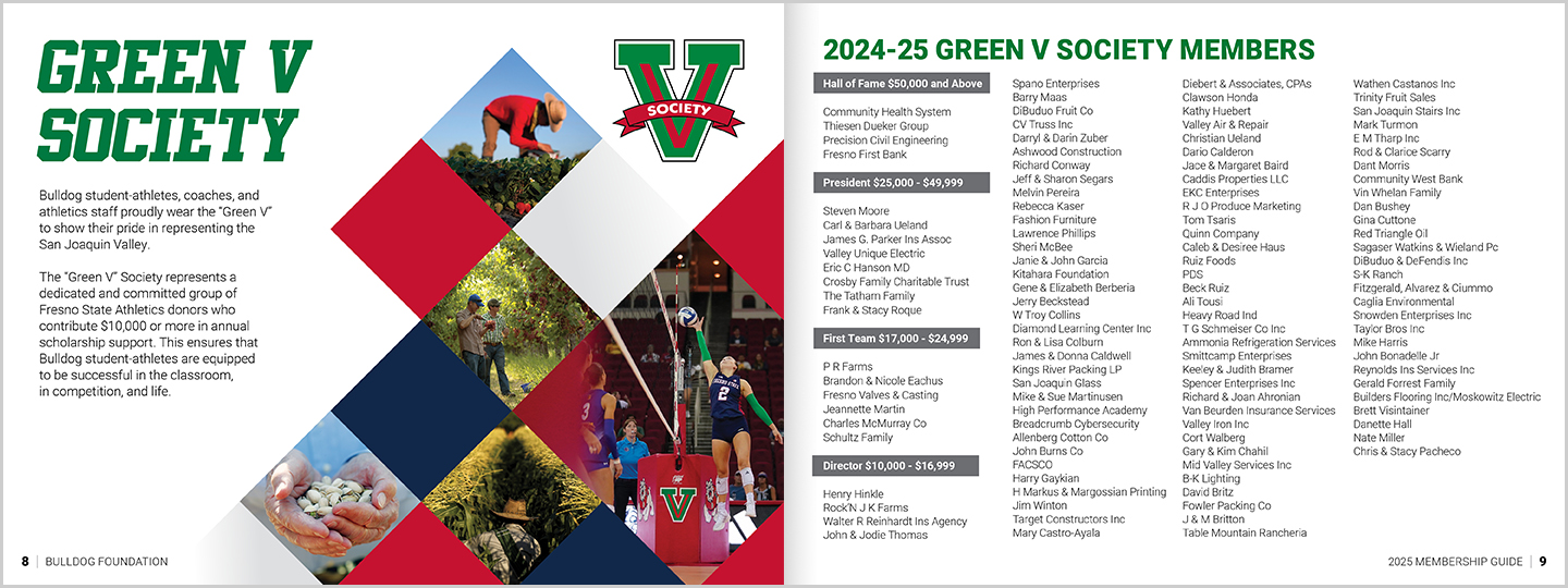 Fresno State Bulldog Foundation - Green V